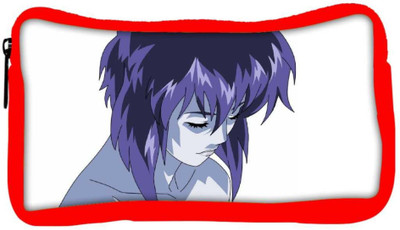 

Snoogg Eco Friendly Canvas Ghost In The Shell Motoko Kusanagi Girl Designer Student Pen Pencil Case Coin Purse Pouch Cosmetic Makeup Bag (RED) Pouch(Multicolor)