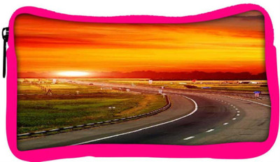 

Snoogg Eco Friendly Canvas The Way To Sunset Student Pen Pencil Case Coin Purse Pouch Cosmetic Makeup Bag (PINK) Pouch(Multicolor)