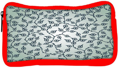 

Snoogg Eco Friendly Canvas Lite Color Pattern Designer Student Pen Pencil Case Coin Purse Pouch Cosmetic Makeup Bag (RED) Pouch(Multicolor)