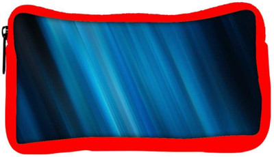 

Snoogg Eco Friendly Canvas Cool Blue Light Designer Student Pen Pencil Case Coin Purse Pouch Cosmetic Makeup Bag (RED) Pouch(Multicolor)