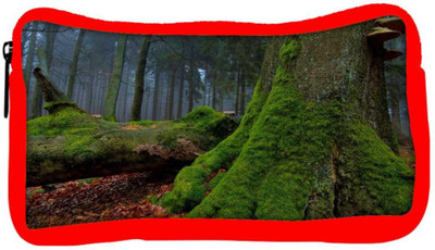 

Snoogg Eco Friendly Canvas Green Tree Designer Student Pen Pencil Case Coin Purse Pouch Cosmetic Makeup Bag (RED) Pouch(Multicolor)
