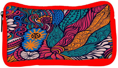 

Snoogg Eco Friendly Canvas Vector Seamless Texture With Abstract Flowers Endless Background Ethnic Sea Student Pen Pencil Case Coin Purse Pouch Cosmetic Makeup Bag (RED) Pouch(Multicolor)