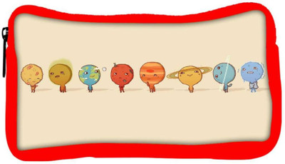 

Snoogg Eco Friendly Canvas Nine Planets Designer Student Pen Pencil Case Coin Purse Pouch Cosmetic Makeup Bag (RED) Pouch(Multicolor)