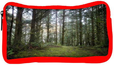 

Snoogg Eco Friendly Canvas Multiple Branched Tree Designer Student Pen Pencil Case Coin Purse Pouch Cosmetic Makeup Bag (RED) Pouch(Multicolor)