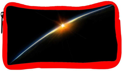 

Snoogg Eco Friendly Canvas Thin Layer Designer Student Pen Pencil Case Coin Purse Pouch Cosmetic Makeup Bag (RED) Pouch(Multicolor)