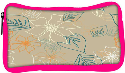 

Snoogg Eco Friendly Canvas Floral Sketch Cream Designer Student Pen Pencil Case Coin Purse Pouch Cosmetic Makeup Bag (PINK) Pouch(Multicolor)