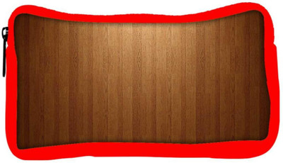 

Snoogg Eco Friendly Canvas Wood Floor Designer Student Pen Pencil Case Coin Purse Pouch Cosmetic Makeup Bag (RED) Pouch(Multicolor)