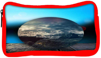 

Snoogg Eco Friendly Canvas Circled Beach On The Deck 2603 Student Pen Pencil Case Coin Purse Pouch Cosmetic Makeup Bag (RED) Pouch(Multicolor)