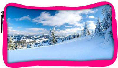

Snoogg Eco Friendly Canvas Snow Island Designer Student Pen Pencil Case Coin Purse Pouch Cosmetic Makeup Bag (PINK) Pouch(Multicolor)