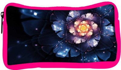 

Snoogg Eco Friendly Canvas Beautiful Blue Flower Designer Student Pen Pencil Case Coin Purse Pouch Cosmetic Makeup Bag (PINK) Pouch(Multicolor)