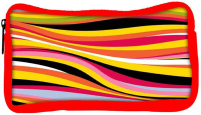 

Snoogg Eco Friendly Canvas Colorful Waves 2771 Student Pen Pencil Case Coin Purse Pouch Cosmetic Makeup Bag (RED) Pouch(Multicolor)