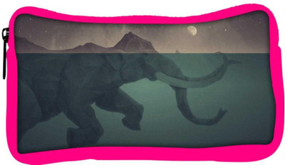 

Snoogg Eco Friendly Canvas Elephant Fantasy Art Designer Student Pen Pencil Case Coin Purse Pouch Cosmetic Makeup Bag (PINK) Pouch(Multicolor)