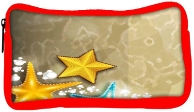 

Snoogg Eco Friendly Canvas Abstract Summer Background Student Pen Pencil Case Coin Purse Pouch Cosmetic Makeup Bag (RED) Pouch(Multicolor)