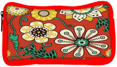 

Snoogg Eco Friendly Canvas Colorful Floral Seamless Pattern In Cartoon Style Seamless Pattern Student Pen Pencil Case Coin Purse Pouch Cosmetic Makeup Bag (RED) Pouch(Multicolor)