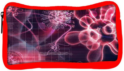 

Snoogg Eco Friendly Canvas Computer Virus Designer Student Pen Pencil Case Coin Purse Pouch Cosmetic Makeup Bag (RED) Pouch(Multicolor)