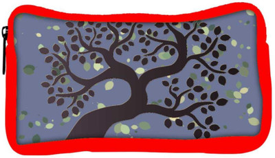

Snoogg Eco Friendly Canvas Brown Tree Designer Student Pen Pencil Case Coin Purse Pouch Cosmetic Makeup Bag (RED) Pouch(Multicolor)