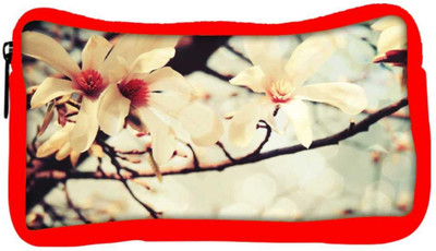 

Snoogg Eco Friendly Canvas Multiple Flowers In Garden Designer Student Pen Pencil Case Coin Purse Pouch Cosmetic Makeup Bag (RED) Pouch(Multicolor)