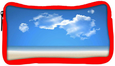 

Snoogg Eco Friendly Canvas Blue Sky Designer Student Pen Pencil Case Coin Purse Pouch Cosmetic Makeup Bag (RED) Pouch(Multicolor)