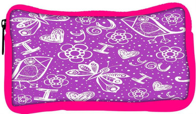 

Snoogg Eco Friendly Canvas I Love You Purple Pattern Designer Student Pen Pencil Case Coin Purse Pouch Cosmetic Makeup Bag (PINK) Pouch(Multicolor)