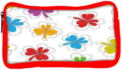

Snoogg Eco Friendly Canvas Abstract Summer Background Student Pen Pencil Case Coin Purse Pouch Cosmetic Makeup Bag (RED) Pouch(Multicolor)