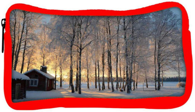

Snoogg Eco Friendly Canvas House At Night Designer Student Pen Pencil Case Coin Purse Pouch Cosmetic Makeup Bag (RED) Pouch(Multicolor)