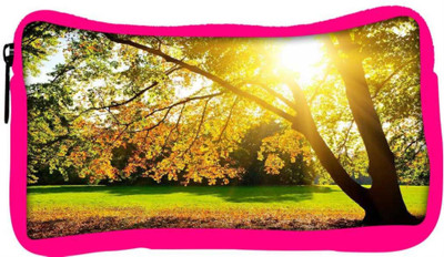 

Snoogg Eco Friendly Canvas Sunrise In Garden Designer Student Pen Pencil Case Coin Purse Pouch Cosmetic Makeup Bag (PINK) Pouch(Multicolor)