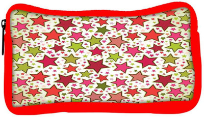 

Snoogg Eco Friendly Canvas Abstract Dark Stars Designer Student Pen Pencil Case Coin Purse Pouch Cosmetic Makeup Bag (RED) Pouch(Multicolor)