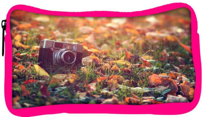 

Snoogg Eco Friendly Canvas Vintage Camera Designer Student Pen Pencil Case Coin Purse Pouch Cosmetic Makeup Bag (PINK) Pouch(Multicolor)