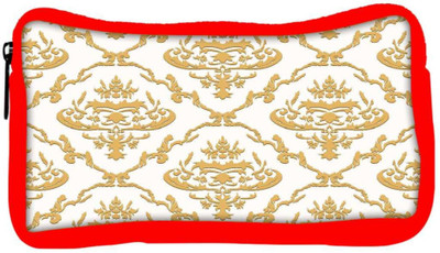 

Snoogg Eco Friendly Canvas Golden Pattern Designer Student Pen Pencil Case Coin Purse Pouch Cosmetic Makeup Bag (RED) Pouch(Multicolor)