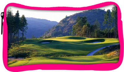 

Snoogg Eco Friendly Canvas Abstract Golf Park Designer Student Pen Pencil Case Coin Purse Pouch Cosmetic Makeup Bag (PINK) Pouch(Multicolor)
