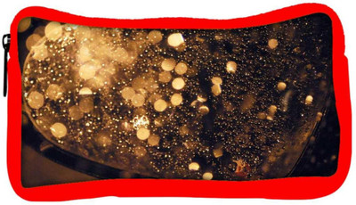 

Snoogg Eco Friendly Canvas Rain Mirrors Water Drops Designer Student Pen Pencil Case Coin Purse Pouch Cosmetic Makeup Bag (RED) Pouch(Multicolor)