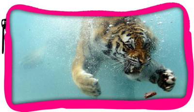 

Snoogg Eco Friendly Canvas Amazing Tiger Shark Designer Student Pen Pencil Case Coin Purse Pouch Cosmetic Makeup Bag (PINK) Pouch(Multicolor)