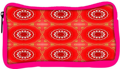 

Snoogg Eco Friendly Canvas Abstract Red Circles Pattern Designer Student Pen Pencil Case Coin Purse Pouch Cosmetic Makeup Bag (PINK) Pouch(Multicolor)