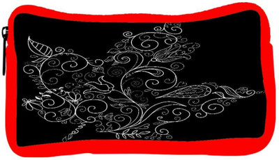 

Snoogg Eco Friendly Canvas Black And White Maple Leaf Student Pen Pencil Case Coin Purse Pouch Cosmetic Makeup Bag (RED) Pouch(Multicolor)
