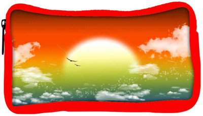 

Snoogg Eco Friendly Canvas Fantasy Sunset Student Pen Pencil Case Coin Purse Pouch Cosmetic Makeup Bag (RED) Pouch(Multicolor)