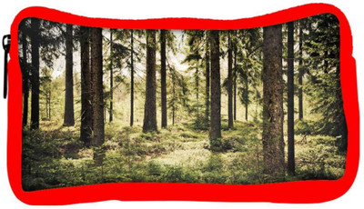 

Snoogg Eco Friendly Canvas Scary Forest Designer Student Pen Pencil Case Coin Purse Pouch Cosmetic Makeup Bag (RED) Pouch(Multicolor)