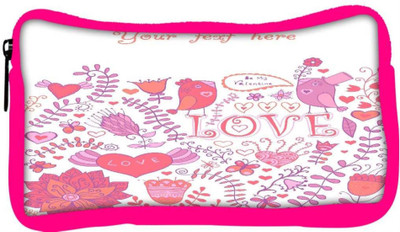 

Snoogg Eco Friendly Canvas Your Text Here White Pattern Designer Student Pen Pencil Case Coin Purse Pouch Cosmetic Makeup Bag (PINK) Pouch(Multicolor)