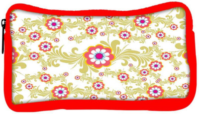 

Snoogg Eco Friendly Canvas White Cream Pattern Designer Student Pen Pencil Case Coin Purse Pouch Cosmetic Makeup Bag (RED) Pouch(Multicolor)