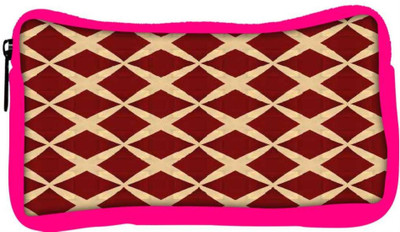 

Snoogg Eco Friendly Canvas Red Diamonds Designer Student Pen Pencil Case Coin Purse Pouch Cosmetic Makeup Bag (PINK) Pouch(Multicolor)