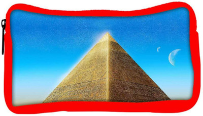 

Snoogg Eco Friendly Canvas Pyramid Moons Student Pen Pencil Case Coin Purse Pouch Cosmetic Makeup Bag (RED) Pouch(Multicolor)