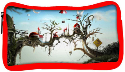 

Snoogg Eco Friendly Canvas Red Roof Small Houses Designer Student Pen Pencil Case Coin Purse Pouch Cosmetic Makeup Bag (RED) Pouch(Multicolor)