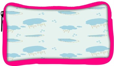 

Snoogg Eco Friendly Canvas Cloudy Rainy Pattern Student Pen Pencil Case Coin Purse Pouch Cosmetic Makeup Bag (PINK) Pouch(Multicolor)