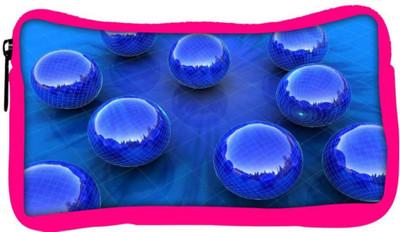 

Snoogg Eco Friendly Canvas Blue Balls Designer Student Pen Pencil Case Coin Purse Pouch Cosmetic Makeup Bag (PINK) Pouch(Multicolor)