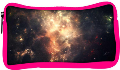 

Snoogg Eco Friendly Canvas Abstract Galaxy Designer Student Pen Pencil Case Coin Purse Pouch Cosmetic Makeup Bag (PINK) Pouch(Multicolor)