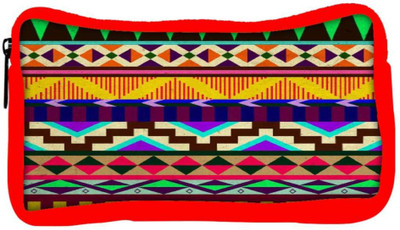 

Snoogg Eco Friendly Canvas Aztec Big Flow Student Pen Pencil Case Coin Purse Pouch Cosmetic Makeup Bag (RED) Pouch(Multicolor)