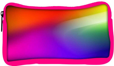 

Snoogg Eco Friendly Canvas Multicolor Pattern Design Designer Student Pen Pencil Case Coin Purse Pouch Cosmetic Makeup Bag (PINK) Pouch(Multicolor)