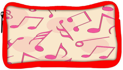 

Snoogg Eco Friendly Canvas Pink Music Designer Student Pen Pencil Case Coin Purse Pouch Cosmetic Makeup Bag (RED) Pouch(Multicolor)
