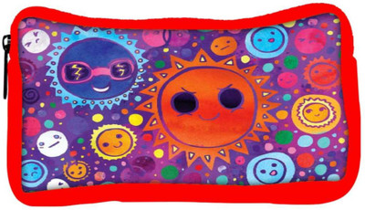 

Snoogg Eco Friendly Canvas Cool Suns 2612 Student Pen Pencil Case Coin Purse Pouch Cosmetic Makeup Bag (RED) Pouch(Multicolor)