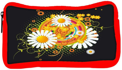 

Snoogg Eco Friendly Canvas Floral Vector Abstract Student Pen Pencil Case Coin Purse Pouch Cosmetic Makeup Bag (RED) Pouch(Multicolor)