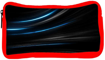 

Snoogg Eco Friendly Canvas Blue Light In Black Background Designer Student Pen Pencil Case Coin Purse Pouch Cosmetic Makeup Bag (RED) Pouch(Multicolor)